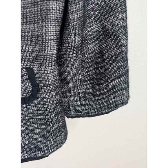 Talbots Women Size 12 Navy Blue Knit Blazer Jacket - Picture 6 of 8